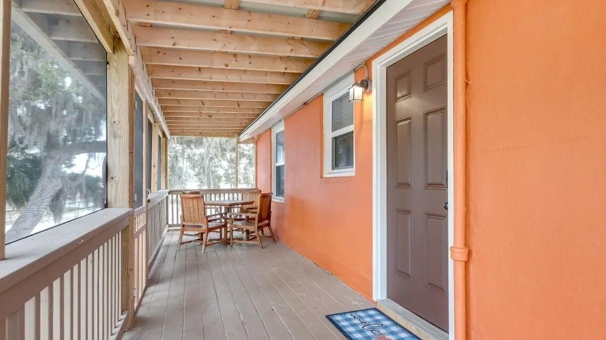Retro Rainbow At Herb River-Orange Oasis #2-Upstairs Savannah Apartment