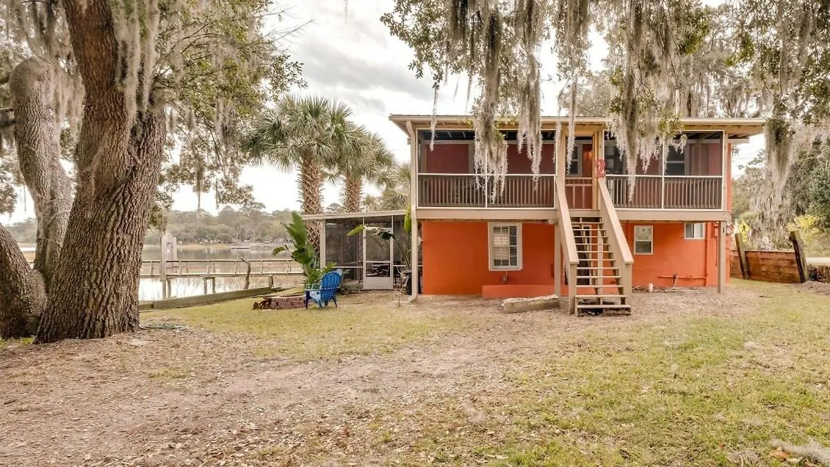 Retro Rainbow At Herb River-Orange Oasis #2-Upstairs Savannah Apartment